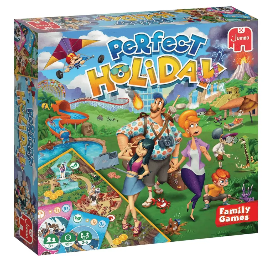 Jumbo Spiele Perfect Holiday Brettspiel – Gesellschaftsspiel ab 8 Jahren für 7,95 € inkl. Prime-Versand (statt 19,81 €)