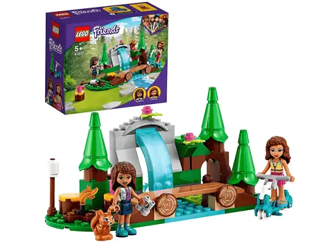 LEGO 41677 LEGO Friends Wasserfall im Wald Camping Spielzeug ab 5 Jahre mit Mini Puppen  Amazon.de