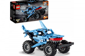 LEGO 42134 Technic Monster Jam Megalodon Spielzeugauto ab 7 Jahren Hai Monster Truck zum Zurückzie