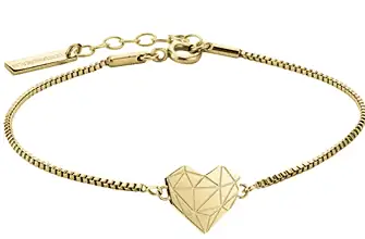 LIEBESKIND Berlin Damen Armband Herz Edelstahl Silber 20 cm gold   Amazon.de  Schmuck