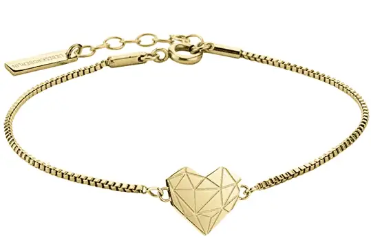 LIEBESKIND Berlin Damen Armband Herz Edelstahl Silber 20 cm gold   Amazon.de  Schmuck