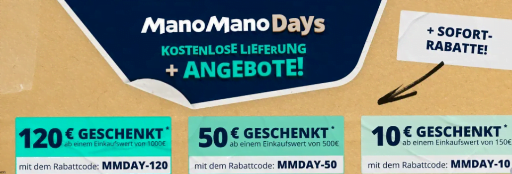 ManoMano  Onlineshopping rund um Heimwerken Renovieren und Gartenarbeit