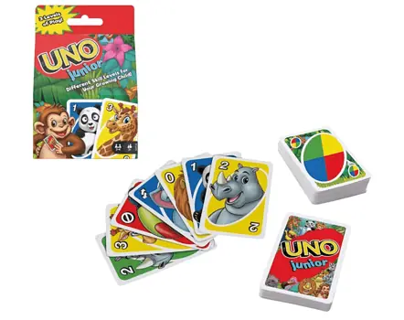 Mattel Games GKF04 UNO Junior Kartenspiel mit 45 Karten Geschenk für Kinder ab 3 Jahren  Amazon.d