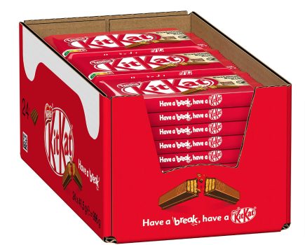 NESTLÉ KITKAT Classic Schokoriegel Knusper Riegel mit Milchschokolade knuspriger Waffel 24er Pac