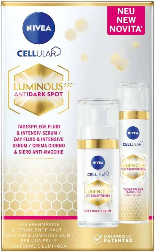 NIVEA Cellular Luminous 630 Tagespflege Fluid + Intensiv Serum Set für 25,13 € inkl. Prime-Versand