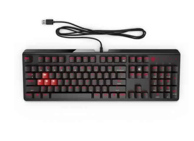 OMEN by HP Gaming-Tastatur in rot für 70,48 € inkl. Versand statt 100,00 €