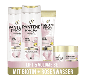 Pantene Pro V Miracles Lift Volume Haarpflege Set 2X Shampoo 250 Ml 1X Pflegespülung 160 Ml 1