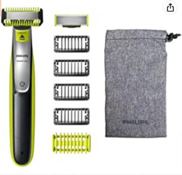 Philips OneBlade Face Body QP2630 30 Rasieren Trimmen und Stylen für jede Haarlänge austauschbare Klingen Körper Gesicht je 1 Klinge 4 Trimmaufsätze 2 Körperaufsätze Geschenke für Männer Amazon de Drogerie Körperpflege