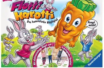 Ravensburger 21200 Flotti Karotti Bewegungsspiel für Kinder ab 4 Jahren Familienspiel für Kinder