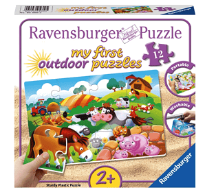 Ravensburger Kinderpuzzle 05609 Liebe Bauernhoftiere My First Outdoor Puzzles Mit 12 Teilen Pu