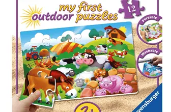 Ravensburger Kinderpuzzle 05609 Liebe Bauernhoftiere my first outdoor puzzles mit 12 Teilen Pu
