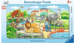 Ravensburger Kinderpuzzle 06116 Ausflug In Den Zoo Rahmenpuzzle Für Kinder Ab 3 Jahren Mit 15 T