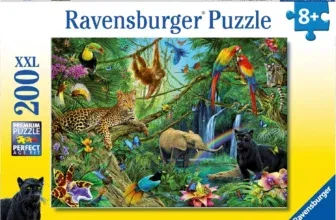 Ravensburger Kinderpuzzle - 12660 Tiere im Dschungel (200 Teile)