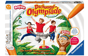 Ravensburger Tiptoi Active Spiel 00075 Dschungel Olympiade Bewegungsspiel Ab 4 Jahre Für 1 6 Spiel