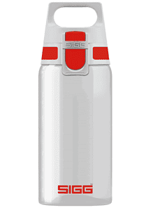 Sigg Total Clear One Red Trinkflasche 0.5 L Schadstofffreie Und Auslaufsichere Trinkflasche Leic