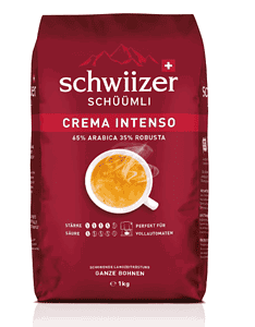 Schwiizer Schüümli Intenso Bohnenkaffee 1Kg Intensität 4 5 65 Arabica 35 Robusta Ideal Für