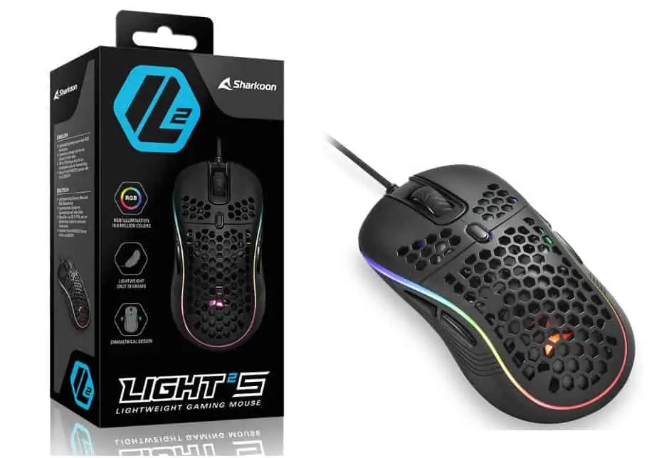 Sharkoon Light² S, RGB Gaming Maus für 11,99 € [Prime/ bestellbar] statt 16,51 €
