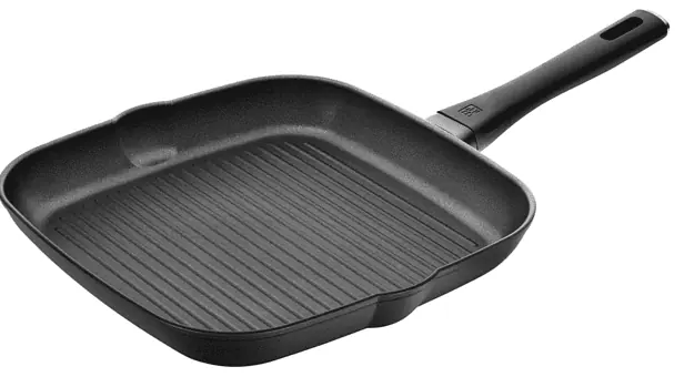 ZWILLING Shine Aluminium Grillpfanne 28 cm Rechteckig Mit PTFE Antihaftbeschichtung Schwarz   Am