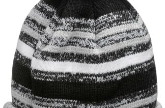 new era las vegas raiders nfl sideline grau bobble beanie