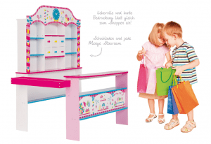 Roba Kaufladen Candy Shop Kinder Suessigkeiten Kaufmannsladen Verkaufsstand Bedruckt Mit 6 Schu
