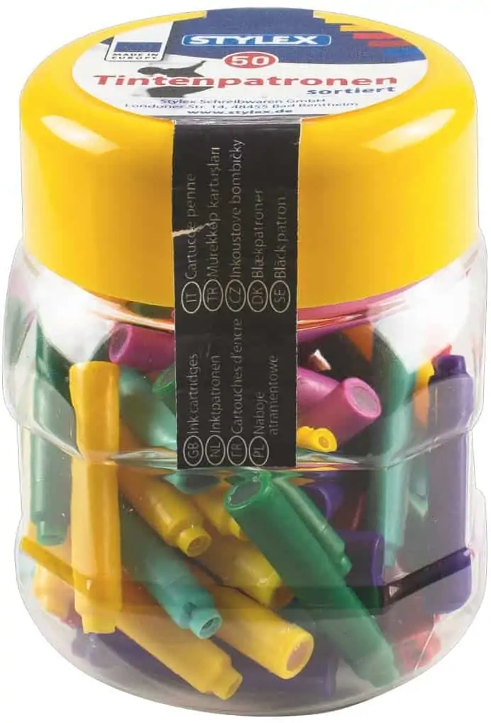 Stylex 50 Tintenpatronen (farblich sortiert) für 2,79 € [Prime] statt 4,91 €