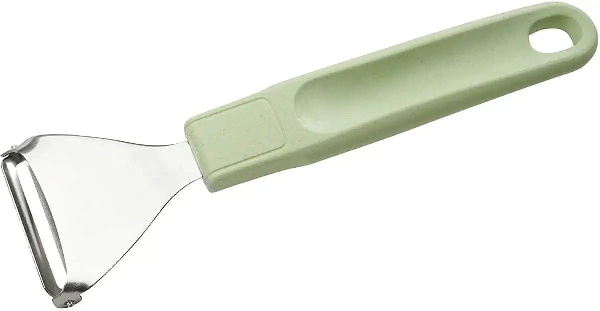 FACKELMANN Ziehschäler (33073) aus Edelstahl (Mintgrün/Lichtgrau) für 3,94 € [Prime] statt 10,45 €