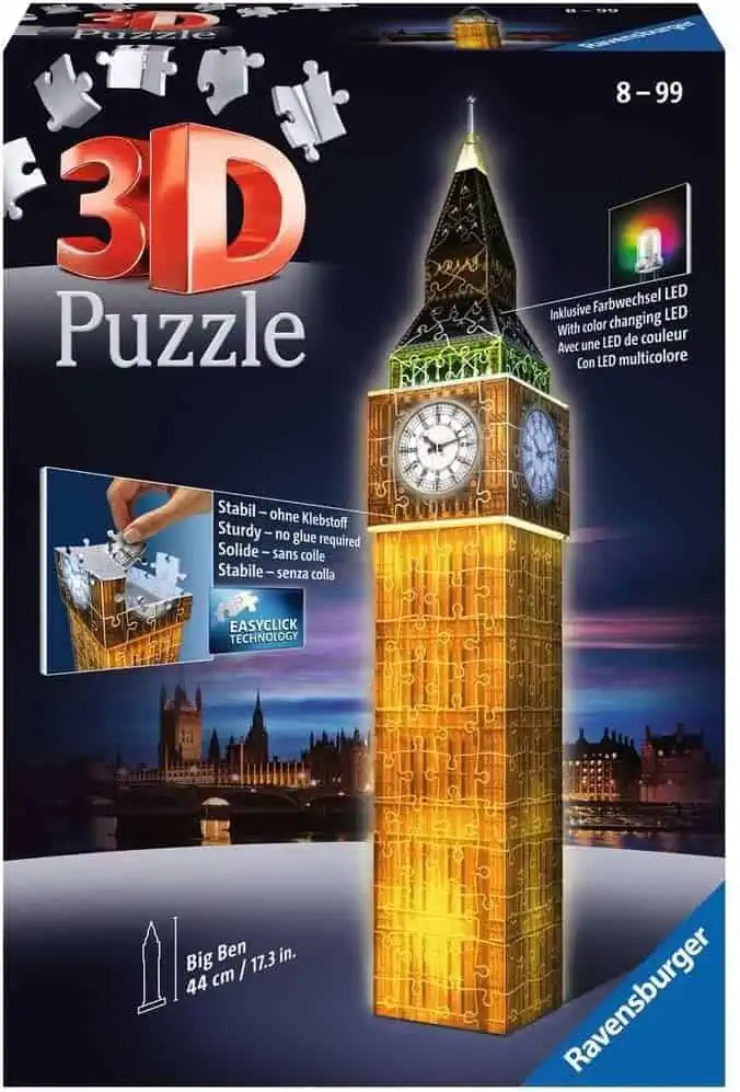 Ravensburger Night Edition (216 Teile) Big Ben bei Nacht 3D Puzzle für 20,94 € inkl. Versand statt 26,05 €