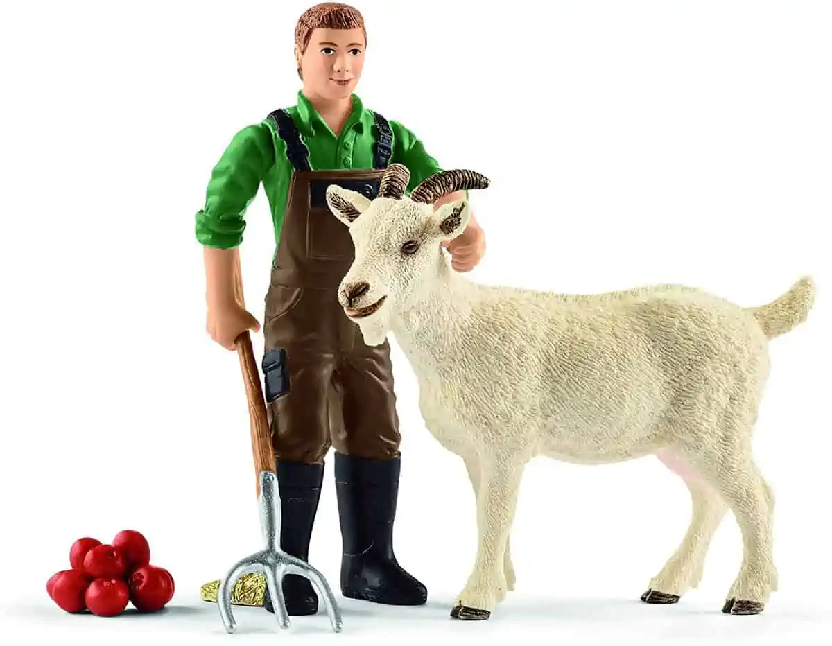 Schleich 42375 Bauer mit Ziege für 11,98 € inkl. Versand statt 18,89 €