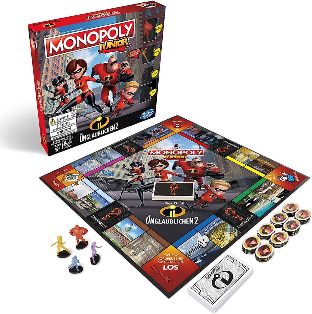 Hasbro Gaming Monopoly Junior Die Unglaublichen Gesellschaftsspiel