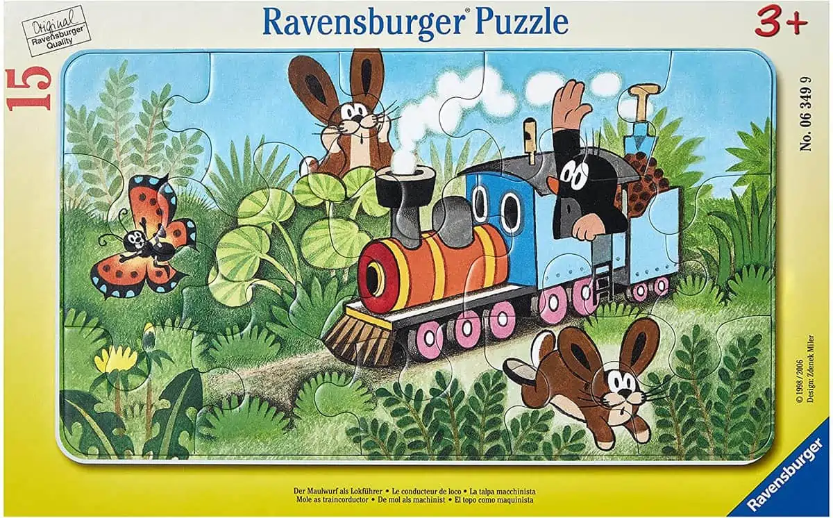 Ravensburger Kinderpuzzle – 06349 Der Maulwurf als Lokführer (15-tlg.) für 3,78 € [Prime] statt 5,78 €