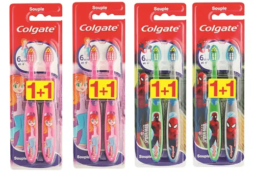 Amazon.de  Colgate Smiles Zahnbuersten fuer Kinder ab 6 Jahren zufaellige Farbauswahl 2 Stueck pro Pac