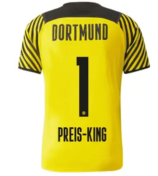 BVB Replica Heimspieltrikot fuer Herren 21 22 Cyber Yellow Puma Black   PUMA