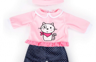 Bayer Design 84686AA Puppenkleidung für 40 46cm Puppen Hose Oberteil und Mütze Set Outfit mit Ka 1