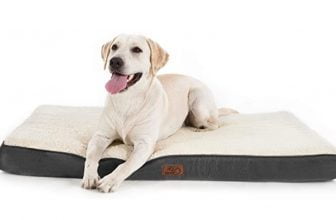 Bedsure orthopädisches Hundebett mittelgrosse Hunde 91x69x7.6cm Hundekissen flauschig Hundematte wa