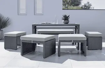 Bessagi Garden Gartengarnitur Camelie 6 teilig