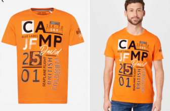 Camp David Herren T Shirt mit Logoprint e1651916641690