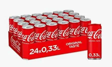 Coca-Cola Einweg Dosen 24er Pack (24 x 330 ml) ab 14,84 € zzgl.  Prime-Versand