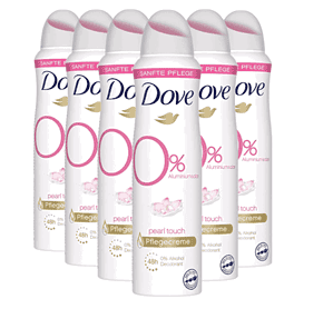 Dove Pearl Touch Deospray Damen 6Er Pack Ohne Aluminiumsalze 48 Stunden Schutz 6 X 150 Ml Amazon