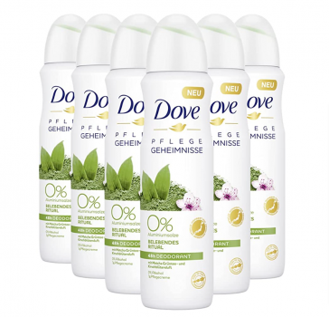 Dove Pflegegeheimnisse Deodorant Spray Belebendes Ritual Deo ohne Aluminium mit Matcha Grüntee und