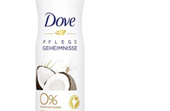 Dove Pflegegeheimnisse Deospray Damen Regenerierendes Ritual Deo ohne Aluminium mit Kokos und Jasmi