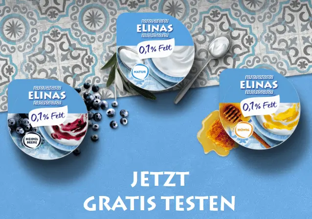 [Cashback] Elinas Joghurt Gratis Testen