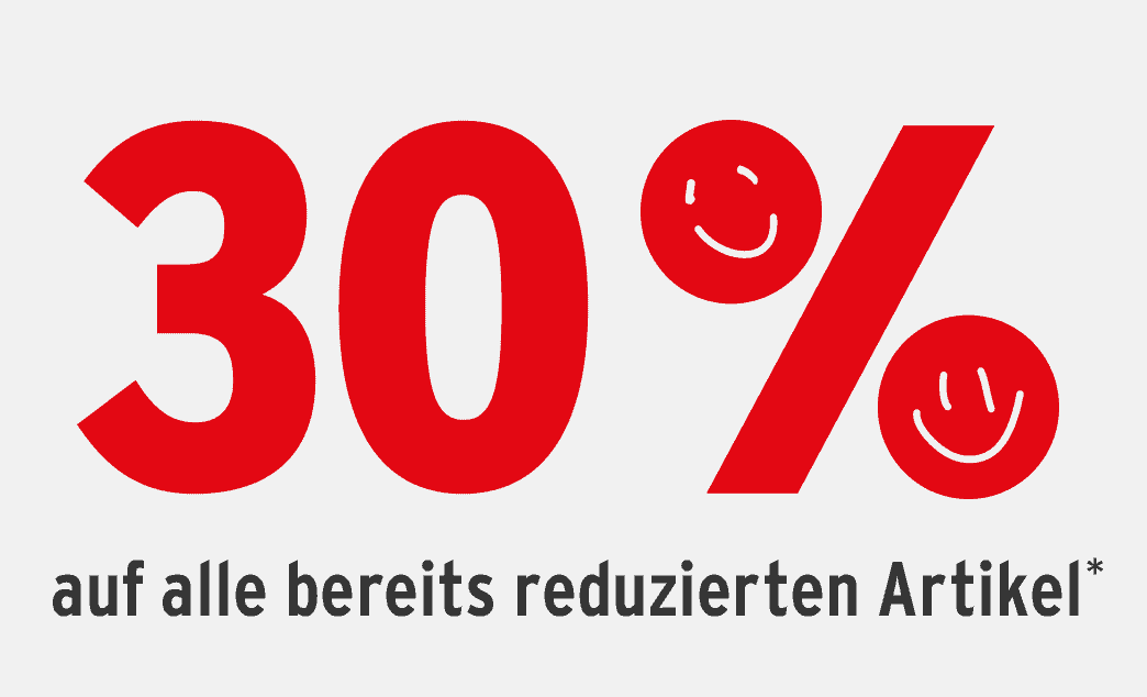 🔥Ernstings Family Sale: 30 % Extra-Rabatt im Warenkorb auf alle reduzierte Artikel