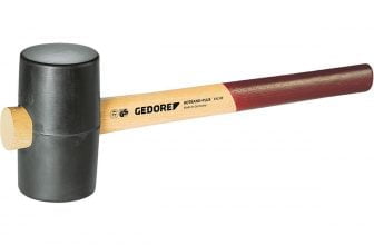 GEDORE 8825500 Gummihammer mit Holzgriff