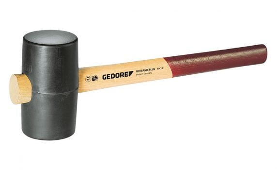 GEDORE 8825500 Gummihammer mit Holzgriff