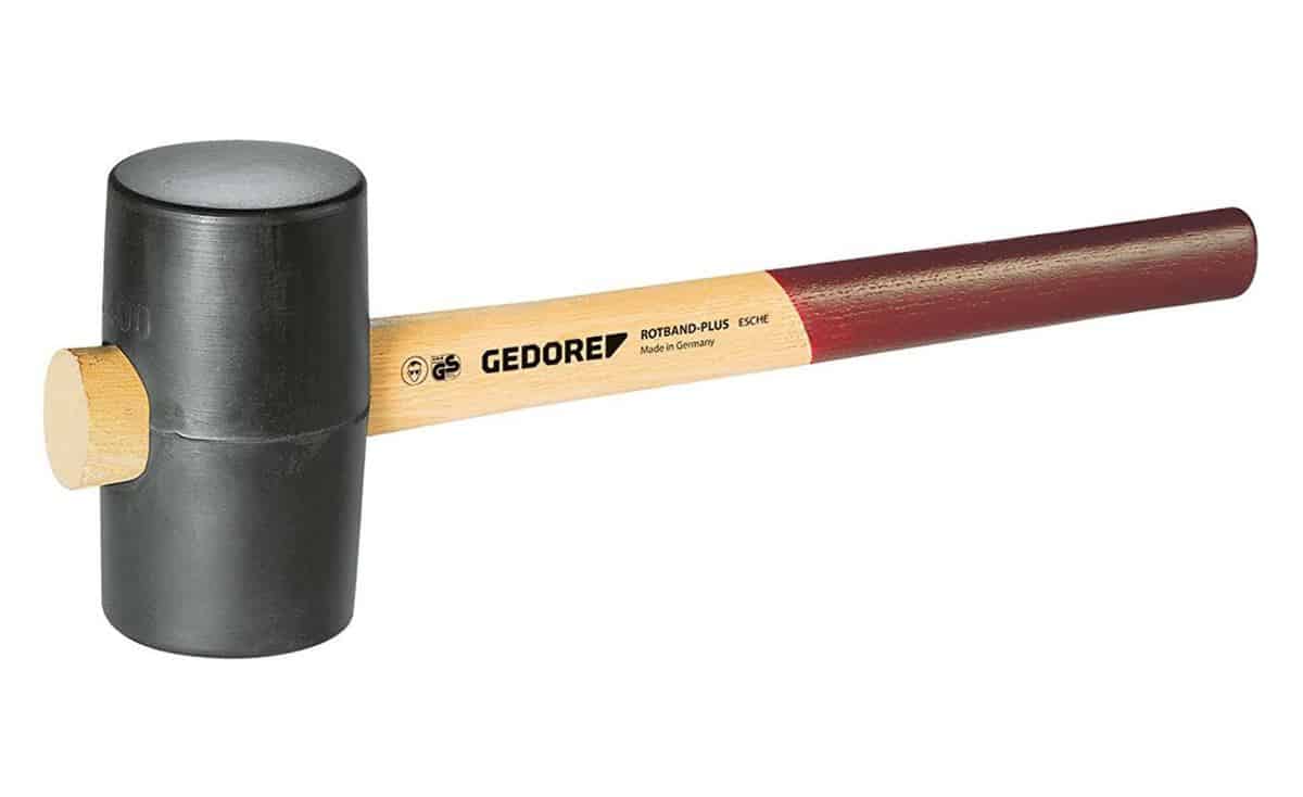 Gedore 8825500 Gummihammer Mit Holzgriff