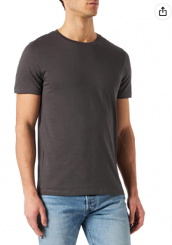 JACK JONES Herren JJEORGANIC Basic Tee SS O Neck NOOS T Shirt Asphalt Detail Slim M   Amazon.de