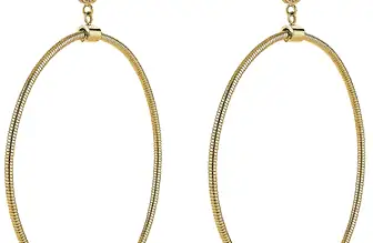 LIEBESKIND BERLIN Damen Creole Edelstahl LJ 0162 E 73 gold   Amazon.de  Schmuck