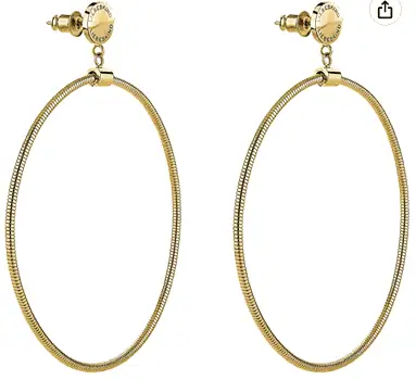 LIEBESKIND BERLIN Damen Creole Edelstahl LJ 0162 E 73 gold   Amazon.de  Schmuck