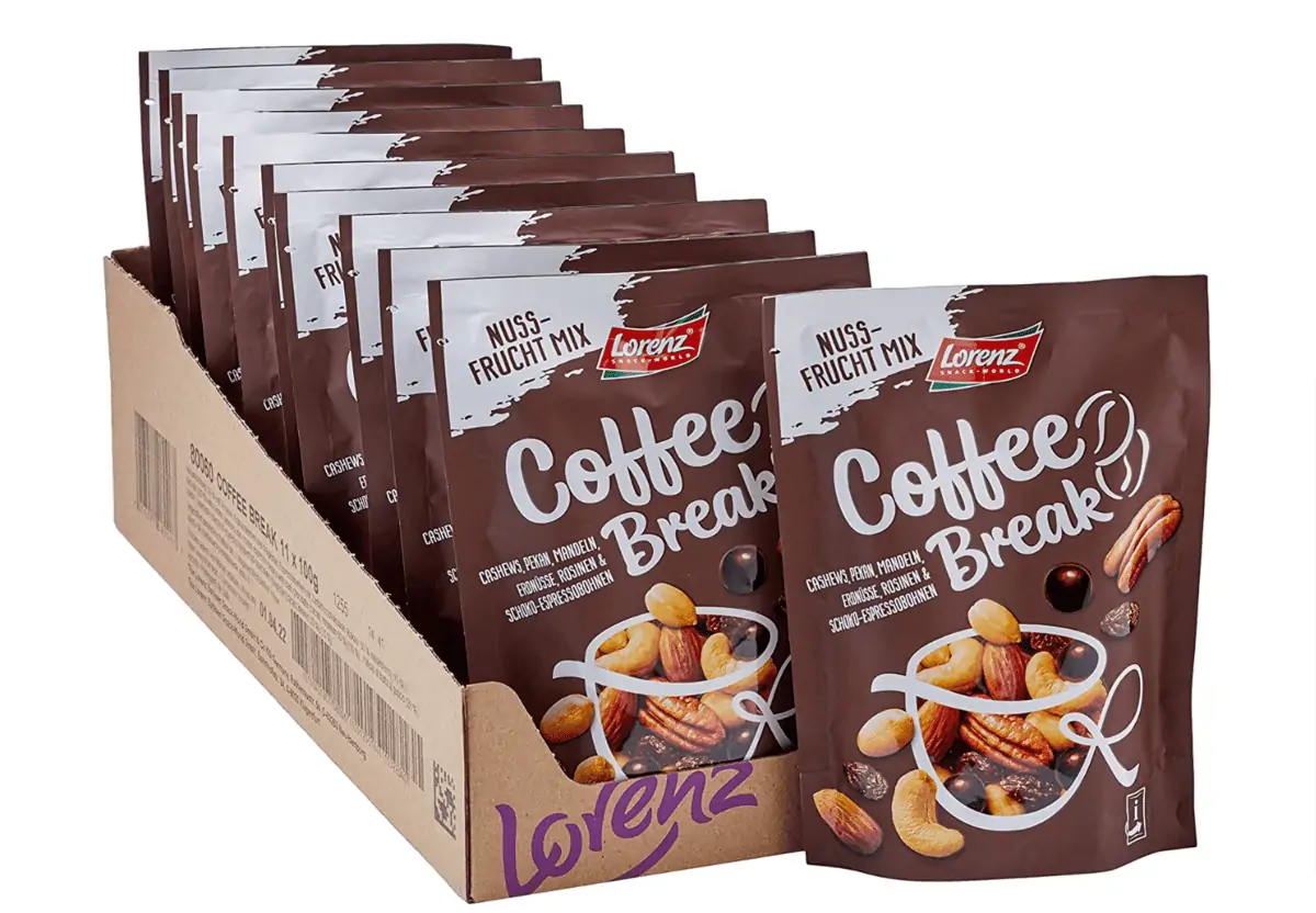 Lorenz Snack World Nuss Frucht Mix Coffee Break, 11er Pack (11 x 100 g) ab 9,91 € inkl. Prime-Versand (statt 24,09 €)