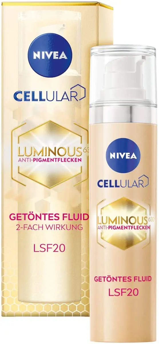 NIVEA Cellular Luminous 630 Anti-Pigmentflecken Getöntes Fluid LSF20 ab 11,93 € inkl. Prime-Versand